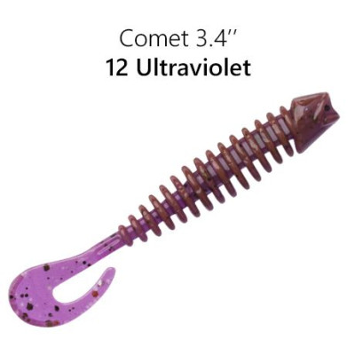 Приманка Comet 3,4" (85mm) 93-85-12-6 кальмар, 5 шт.