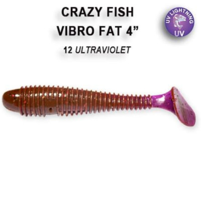 Приманка Vibro Fat 4,0" (100mm) 14-100-12-6 кальмар, 4 шт.