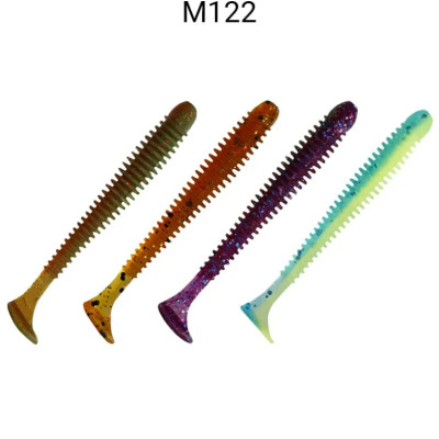 Приманка Vibro Worm 2,5" (65mm) 81-65-М122-6 кальмар, 8 шт