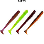 Приманка Vibro Worm 2,5" (65mm) 81-65-М123-6 кальмар, 8 шт
