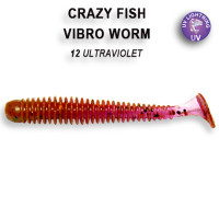 Приманка Vibro Worm 2,5" (65mm) 81-65-12-6 кальмар, 8 шт