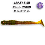 Приманка Vibro Worm 2" (50mm) 3-50-14-6 кальмар, 8 шт