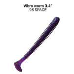 Приманка Vibro Worm 3,4" (85mm) 12-85-98-6 кальмар, 5 шт