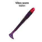 Приманка Vibro Worm 3,4" (85mm) 12-85-98RH-6 кальмар, 5 шт