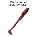 Приманка Vibro Worm 4" (100mm) 75-100-12-6 кальмар, 5 шт