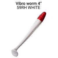 Приманка Vibro Worm 4" (100mm) 75-100-59RH-6 кальмар, 5 шт