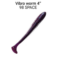 Приманка Vibro Worm 4" (100mm) 75-100-98-6 кальмар, 5 шт