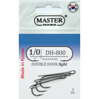 Гачок Двійник MASTER HOOK DH-800 №1/0,  3 шт