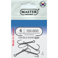 Гачок Двійник MASTER HOOK DH-800 №4, 4 шт