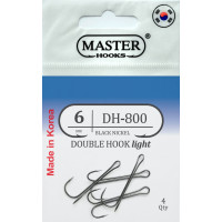Гачок Двійник MASTER HOOK DH-800 №6, 4 шт