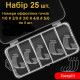 Набір Офсетних гачків #003 у коробці ( Номери 1/0, 2/0, 3/0, 4/0, 5/0), 25 шт.