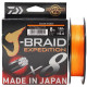 Шнур Daiwa J-BRAID Expedition Smash Orange #1/ 0.135mm, 8,4kg, 150m  