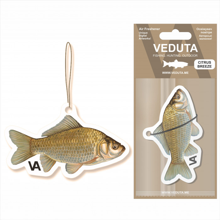 Картонний ароматизатор CRUCIAN (Carassius) парфум серія CITRUS BREEZE