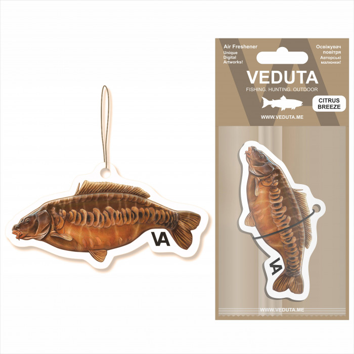 Картонний ароматизатор CARP (Cuprinius carpio lucioperca) парфум серія CITRUS BREEZE