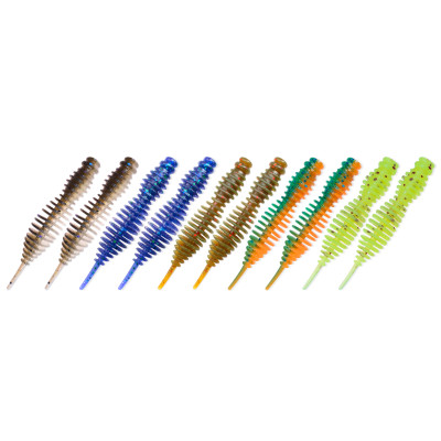 Air Worm 2" 10шт колір мікс M15 (01, 17, 23, 28, 30)